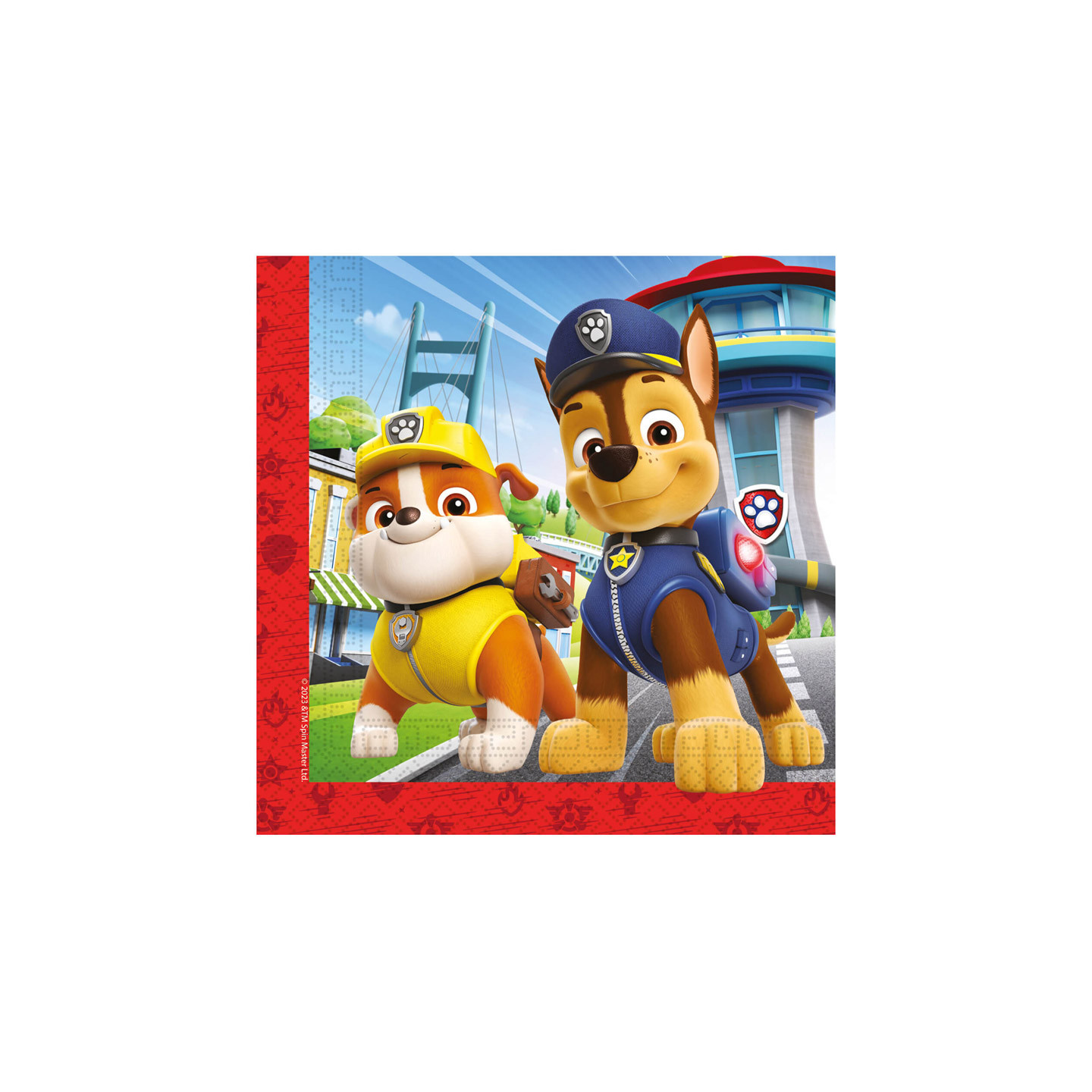 Lot De 8 Assiettes Jetables Pat' Patrouille The Movie 23 Cm - Procos Pour Anniversaire Enfant