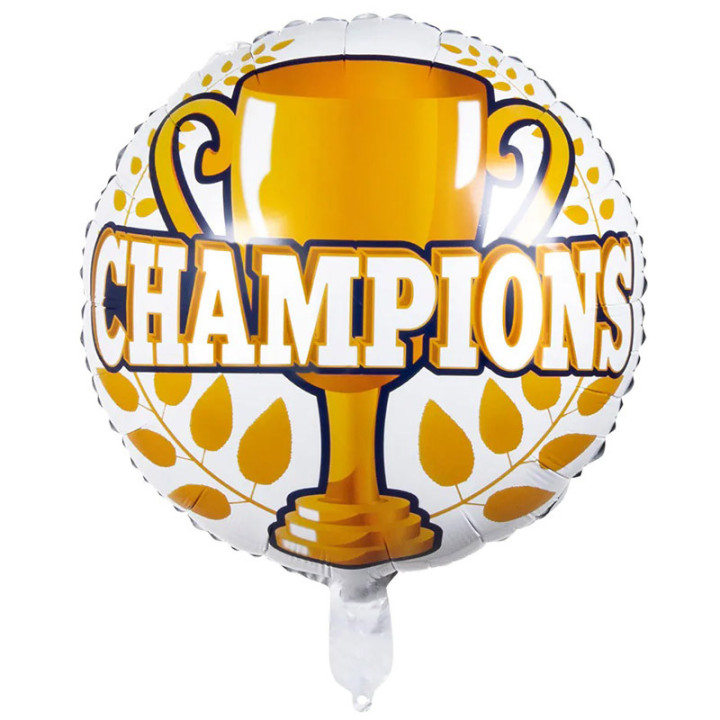 Ballon métallique - Champions - 45 cm | Le Géant de la Fête