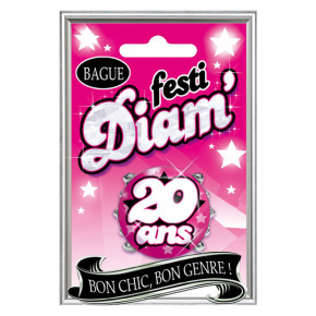 Bague Diam' - 20 ans - Rose | Le Géant de la Fête