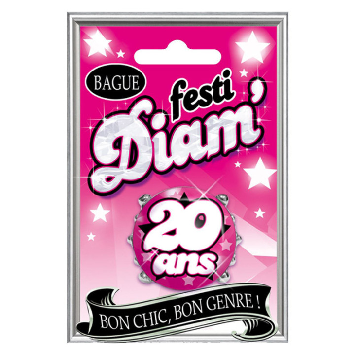Bague Diam' - 20 ans - Rose | Le Géant de la Fête