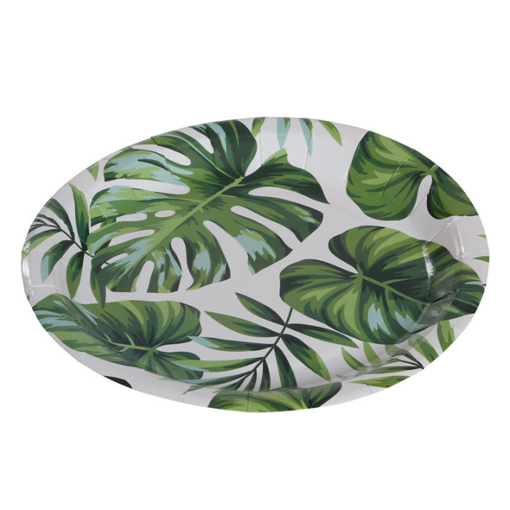 Assiettes - Feuilles des tropiques - lot de 6 | Le Géant de la Fête