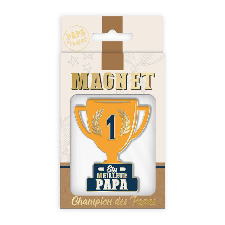 Magnet "Meilleur Papa" - Coupe | Le Géant de la Fête