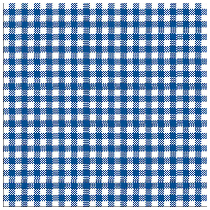 Serviettes décorées - Vichy - lot de 20 - Bleu | Le Géant de la Fête