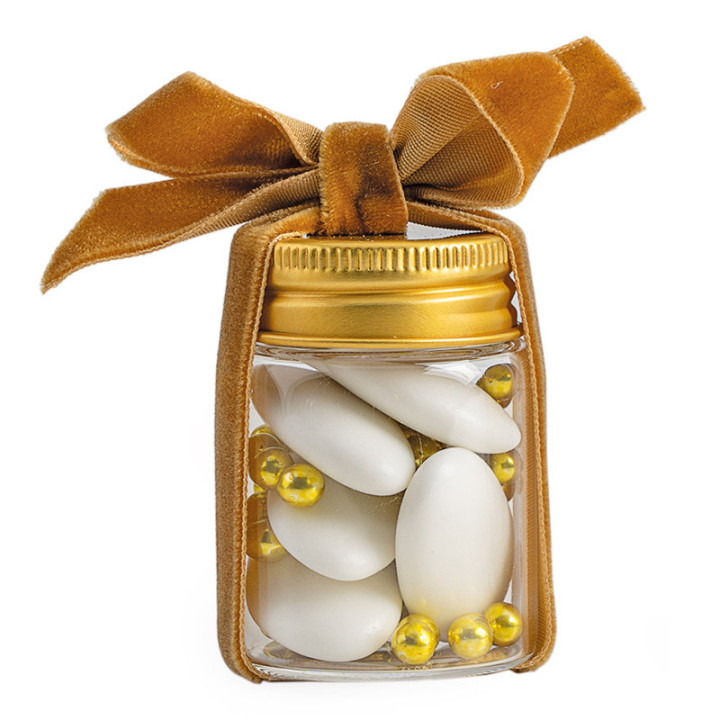 Mini pot à garnir - Couvercle doré - 5 cm | Le Géant de la Fête