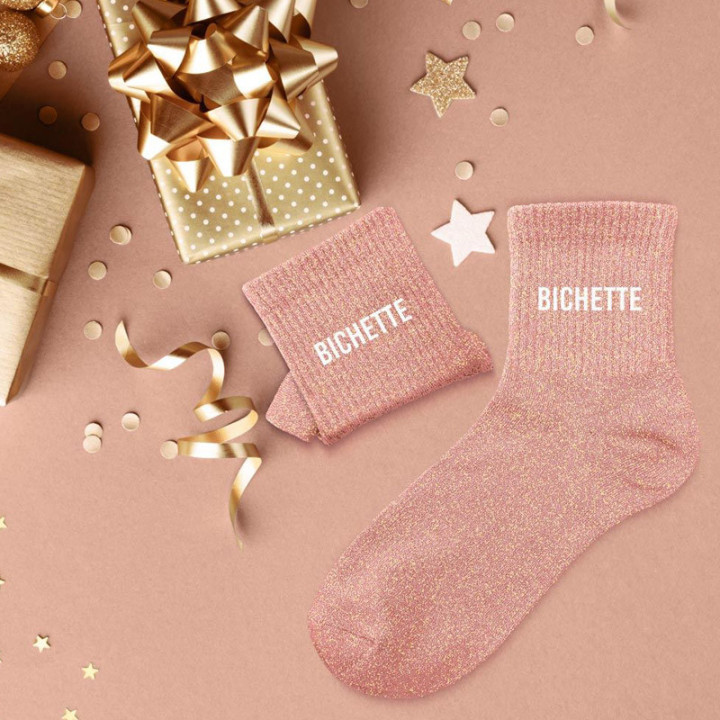 Chaussettes à paillettes "Bichette" | Le Géant de la Fête