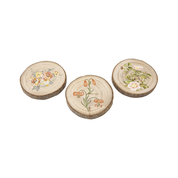 Rondins de bois - Terracotta - lot de 3 | Le Géant de la Fête