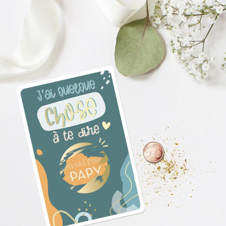 Cartes d'annonce à gratter - Papy | Le Géant de la Fête