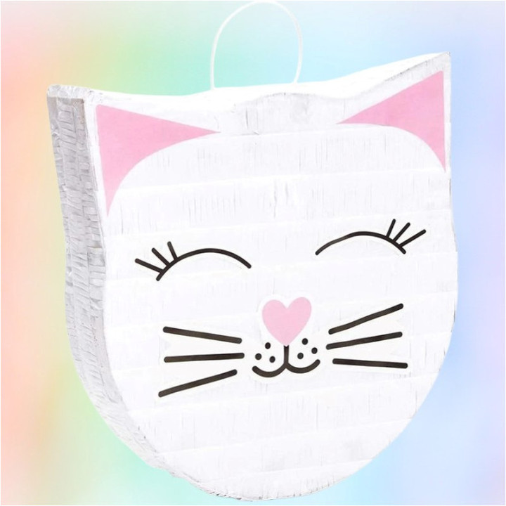 Piñata - Tête de chat blanc | Le Géant de la Fête