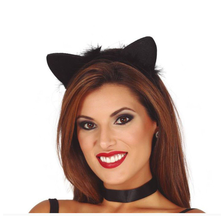 Serre-tête - Chat - Noir | Le Géant de la Fête