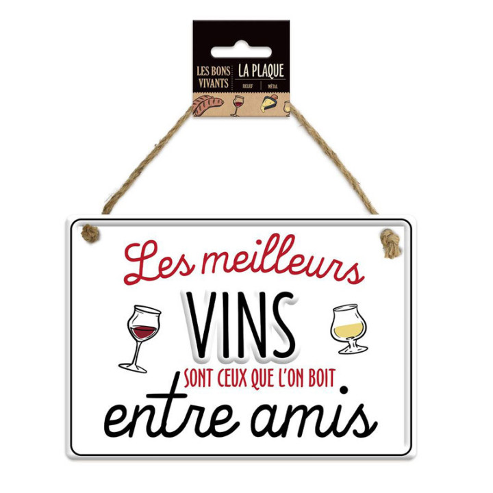 Plaque à suspendre "Vins entre amis" | Le Géant de la Fête