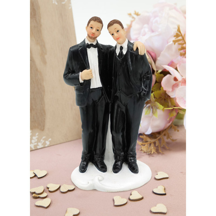 Couple de mariés - Hommes en costume | Le Géant de la Fête