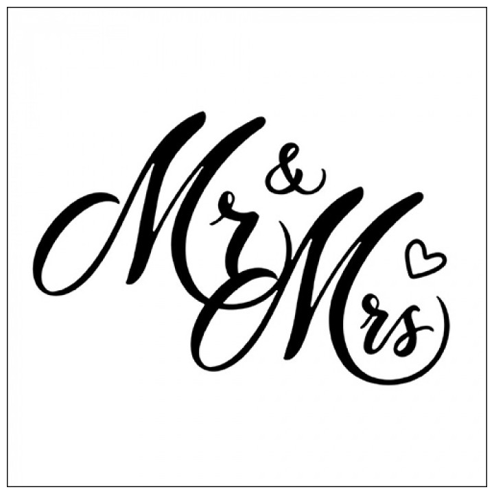 Serviettes décorées - Mr & Mrs - lot de 20 | Le Géant de la Fête