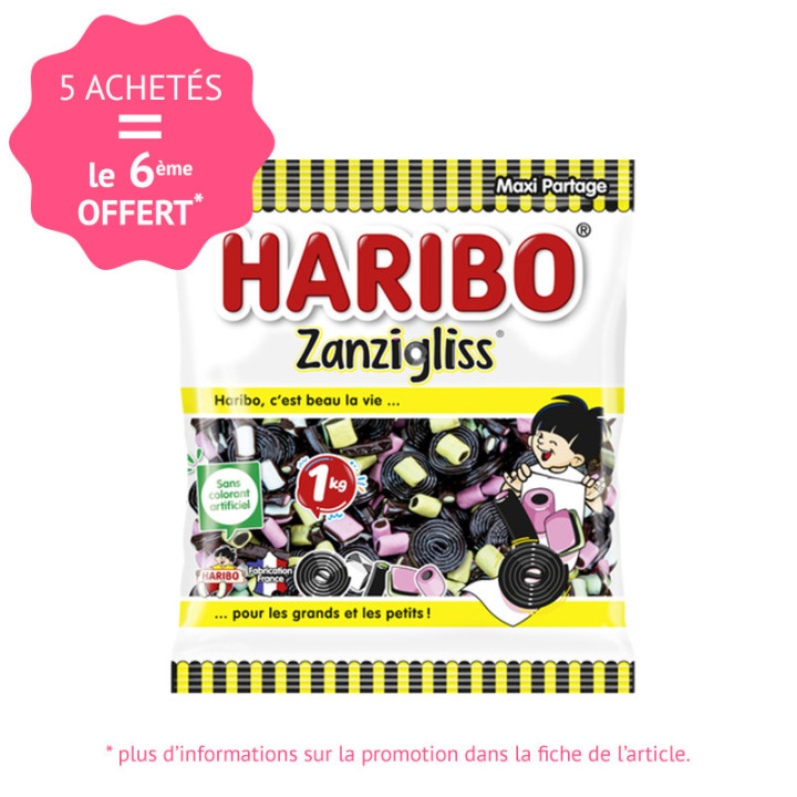 Bonbons Zanzigliss - 1 kg - Haribo | Le Géant de la Fête