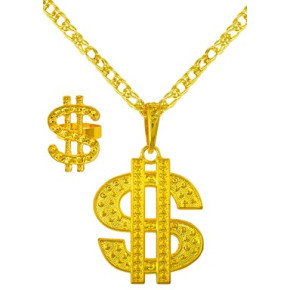 Collier et bague - Dollar | Le Géant de la Fête