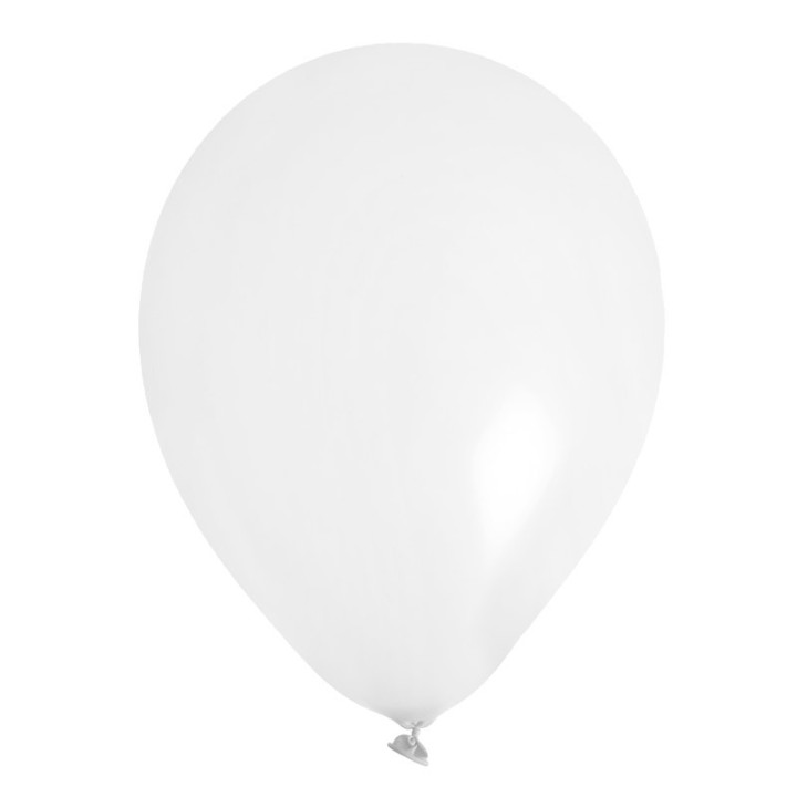 Ballons de baudruche - lot de 8 - 23 cm - Blanc | Le Géant de la Fête