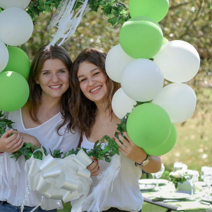 Ballons de baudruche - lot de 8 - 23 cm - Blanc | Le Géant de la Fête