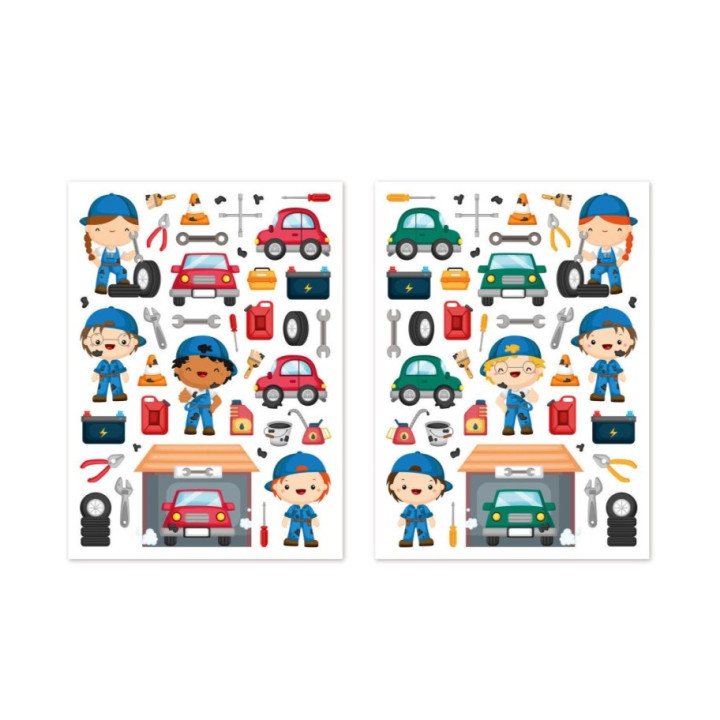 Gommettes - Garage - lot de 78 | Le Géant de la Fête