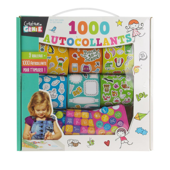 Coffret 1000 autocollants fantaisies | Le Géant de la Fête