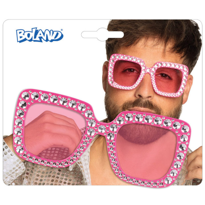 Lunettes - Party Bling bling - Rose | Le Géant de la Fête
