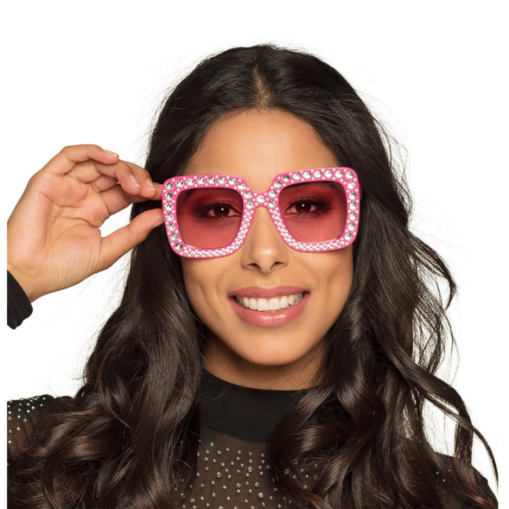 Lunettes - Party Bling bling - Rose | Le Géant de la Fête