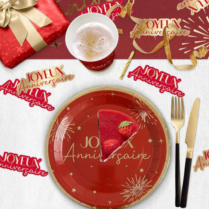 Confettis de table - Party - lot de 20 - Rouge | Le Géant de la Fête