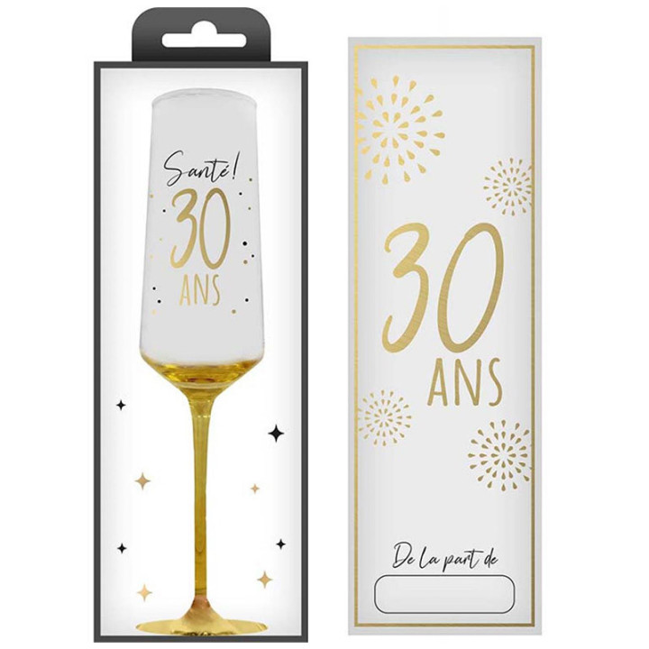 Flûte - 30 ans - Doré | Le Géant de la Fête