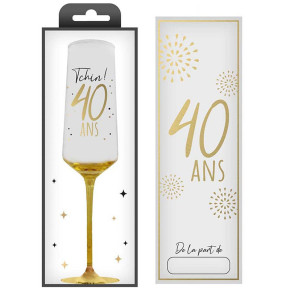 Flûte - 40 ans - Doré | Le Géant de la Fête