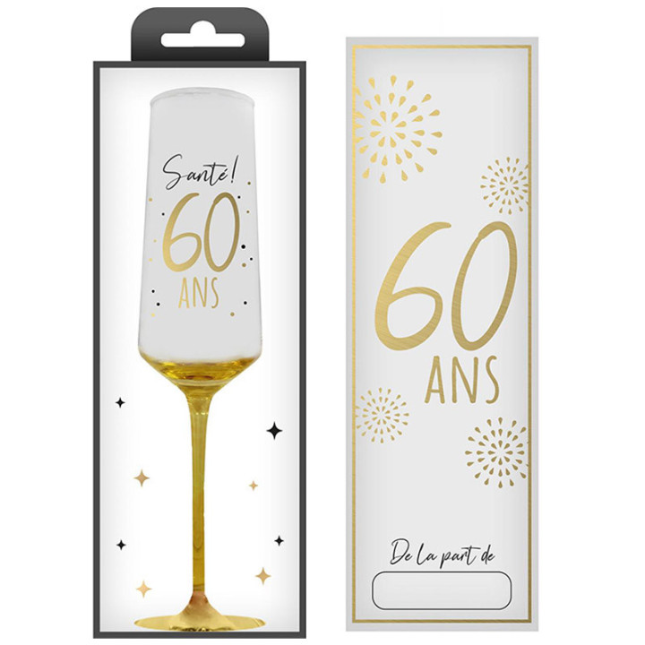 Flûte - 60 ans - Doré | Le Géant de la Fête