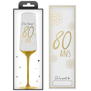 Flûte - 80 ans - Doré | Le Géant de la Fête