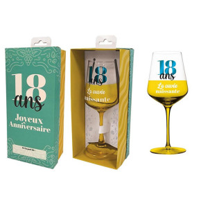 Verre à vin - Cuvée - 18 ans | Le Géant de la Fête