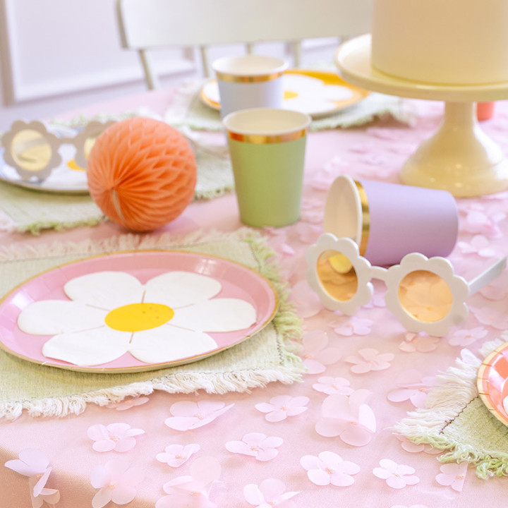 Serviettes en forme de pâquerettes - lot de 12 | Le Géant de la Fête