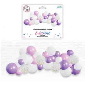 Guirlande de ballons organiques - Licorne | Le Géant de la Fête