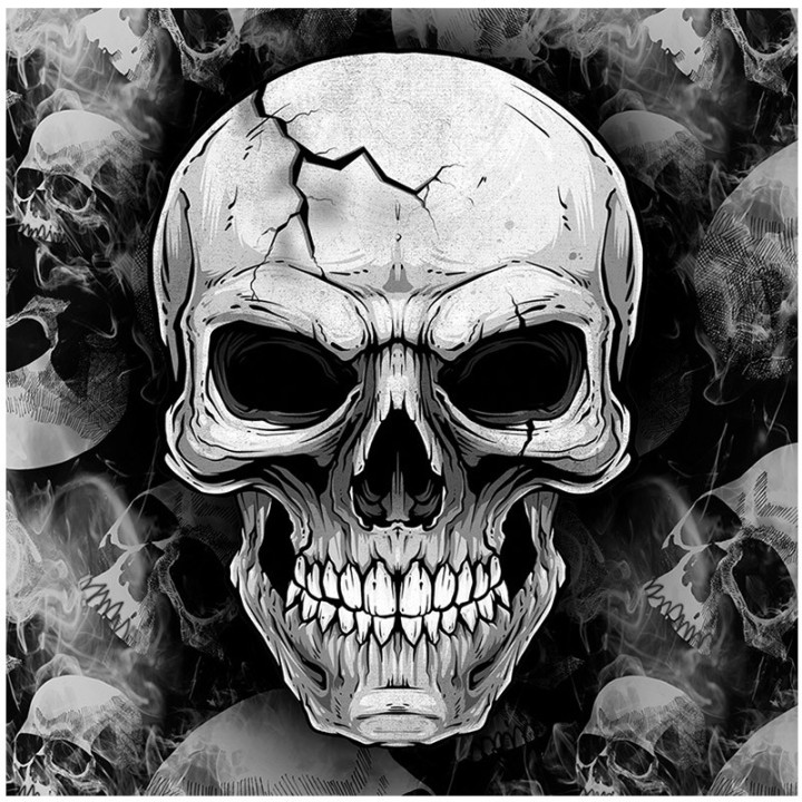 Serviettes - Tête de mort sourire - lot de 20 | Le Géant de la Fête