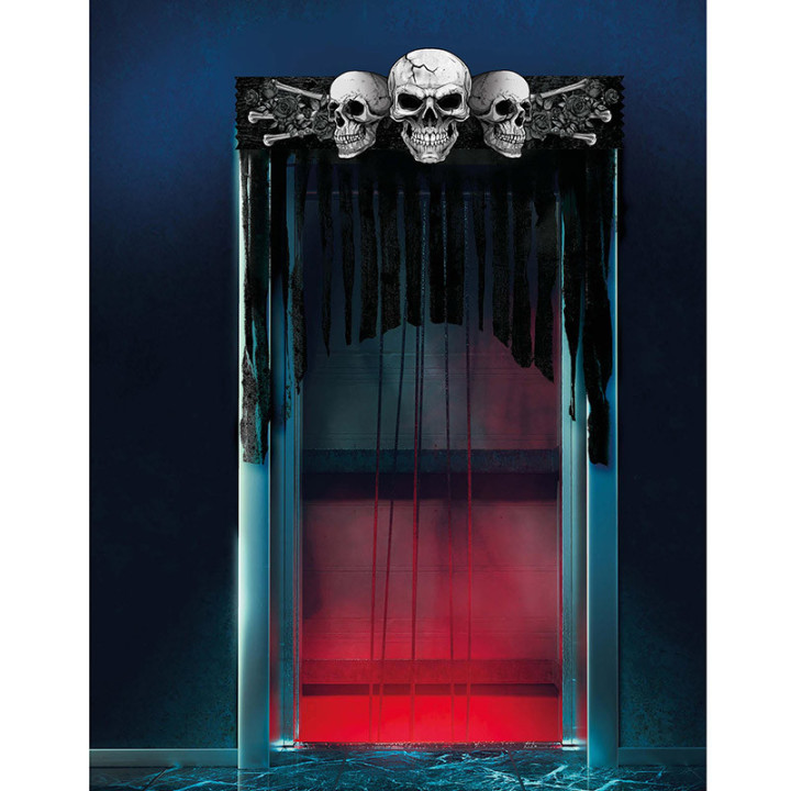 Rideau de porte - Têtes de mort - 90 cm | Le Géant de la Fête