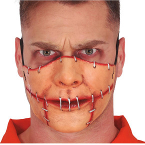 Demi masque de bouche cousue | Le Géant de la Fête