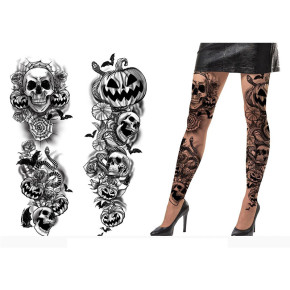 Collants à tatouages d'Halloween | Le Géant de la Fête