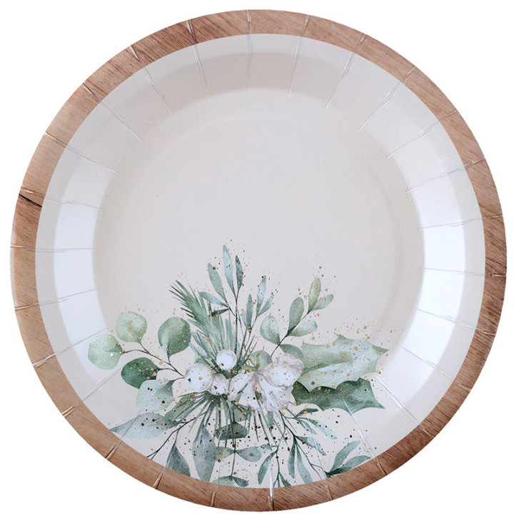Assiettes - Douceur d’hiver - lot de 10 | Le Géant de la Fête