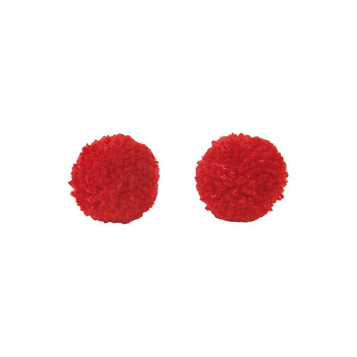 Pompons - lot de 6 - Rouge | Le Géant de la Fête