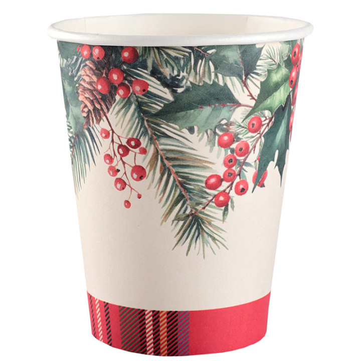 Gobelets - Tartan de Noël - lot de 10 | Le Géant de la Fête