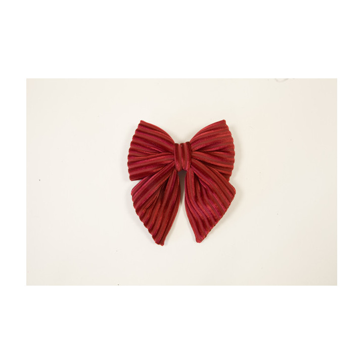 Nœud en velours côtelé - Petit modèle - Rouge | Le Géant de la Fête