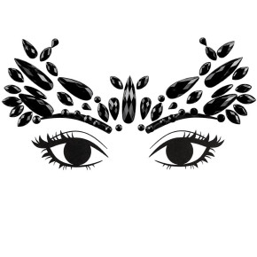 Bijoux de visage - Noir | Le Géant de la Fête