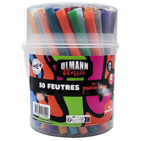 Feutres à pointes larges - Ulmann - lot de 50 | Le Géant de la Fête