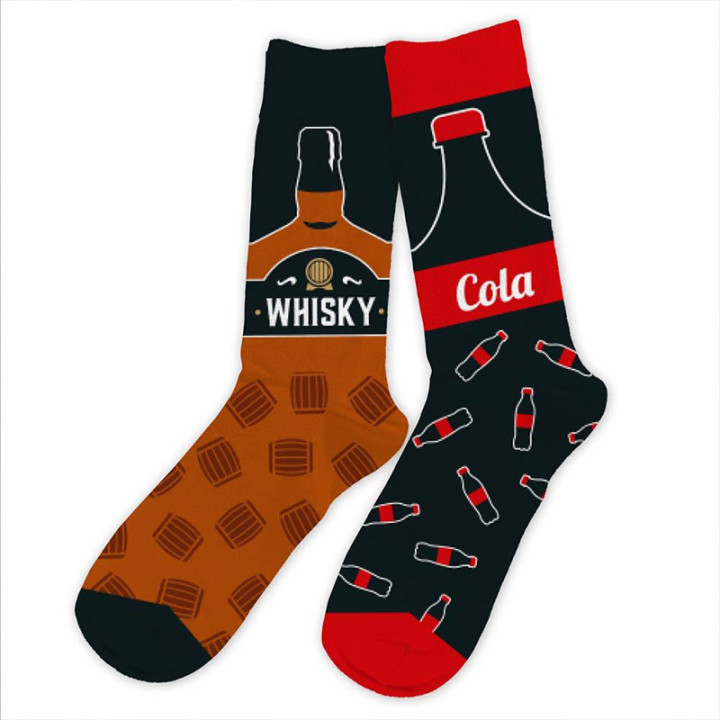 Chaussettes dépareillées - Whisky et Cola | Le Géant de la Fête