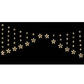 Rideau d'étoiles lumineuses - 2.30 m - Blanc chaud | Le Géant de la Fête