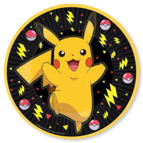 Assiettes à dessert - Pokemon Éclair - lot de 8 | Le Géant de la Fête