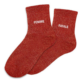 Chaussettes Paillettes Duo Miss Catastrophe - Mot Sur Chaque Chaussette | Taille Unique 36/42 | Plusieurs Modèles Humoristiques | Coton Et Polyester