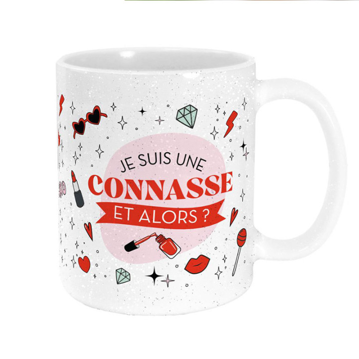 Mug pailleté "Connasse" | Le Géant de la Fête