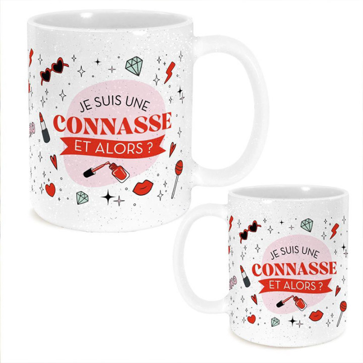 Mug pailleté "Connasse" | Le Géant de la Fête