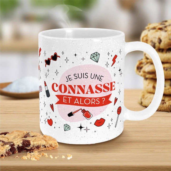 Mug pailleté "Connasse" | Le Géant de la Fête