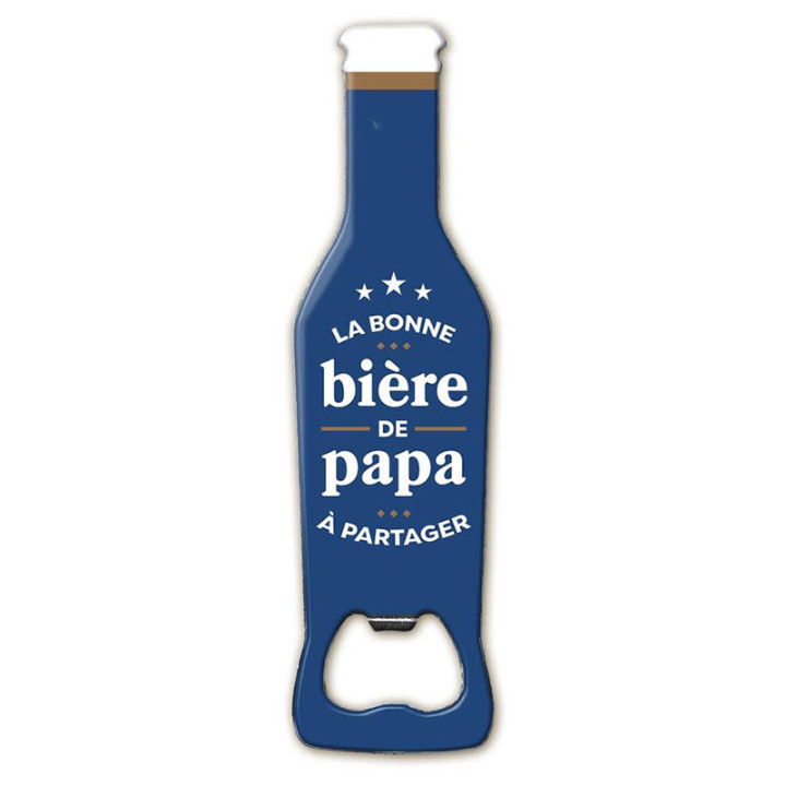Magnet Décapsuleur "Papa" - Marine | Le Géant de la Fête